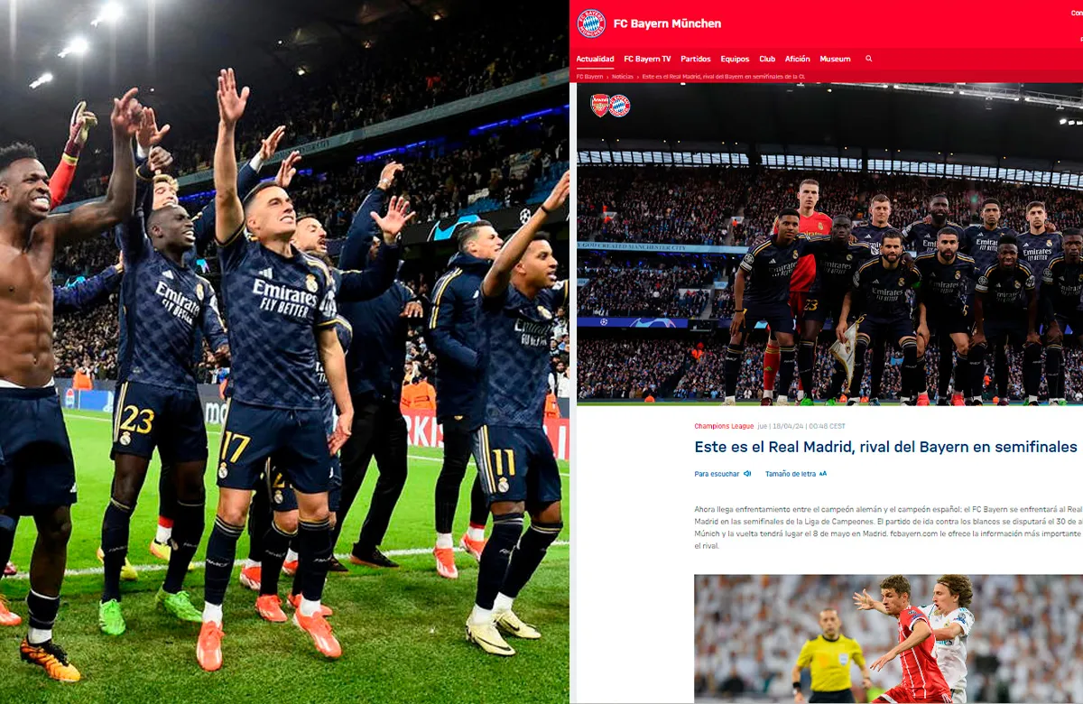 La web oficial del Bayern anuncia lo que piensan del Madrid: “Son impecables…”