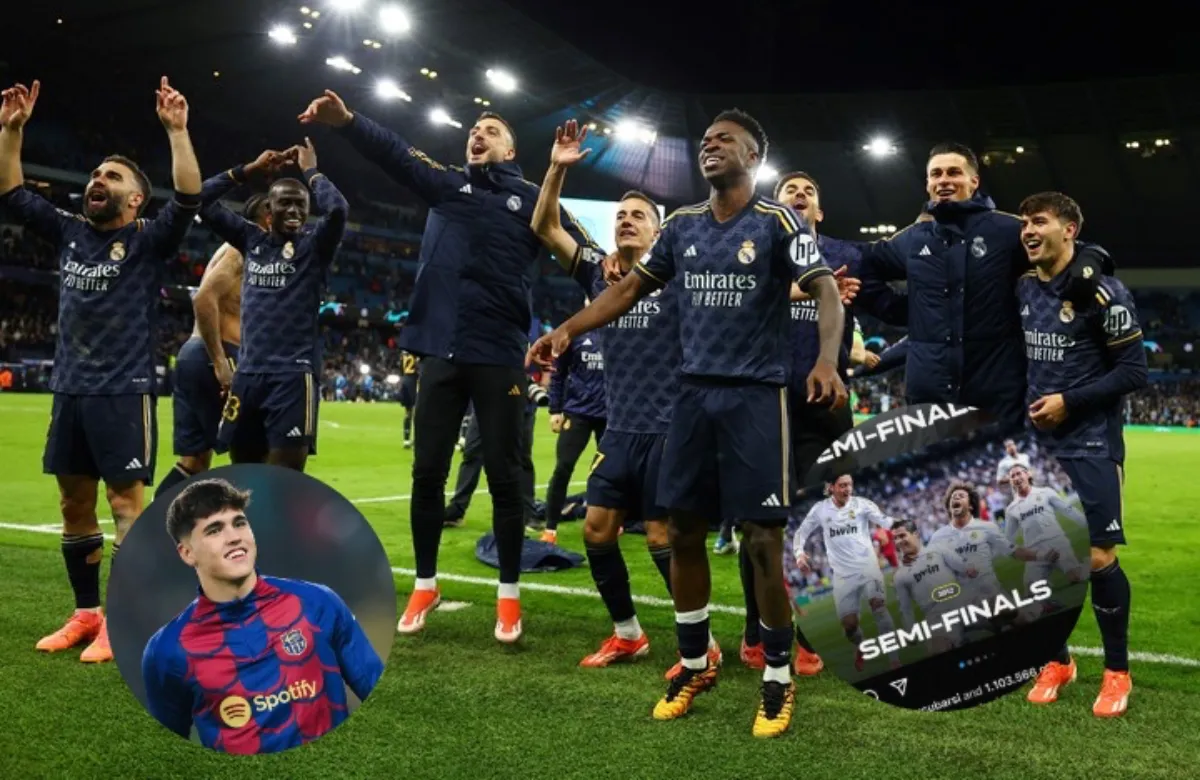 Sorpresa en Barcelona: Pau Cubarsí celebró la victoria del Madrid ante el City y se ha liado
