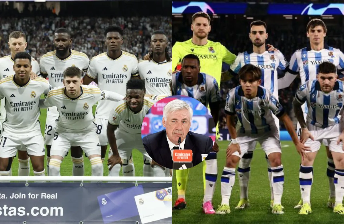 Once Real Madrid, Ancelotti y once de la Real Sociedad