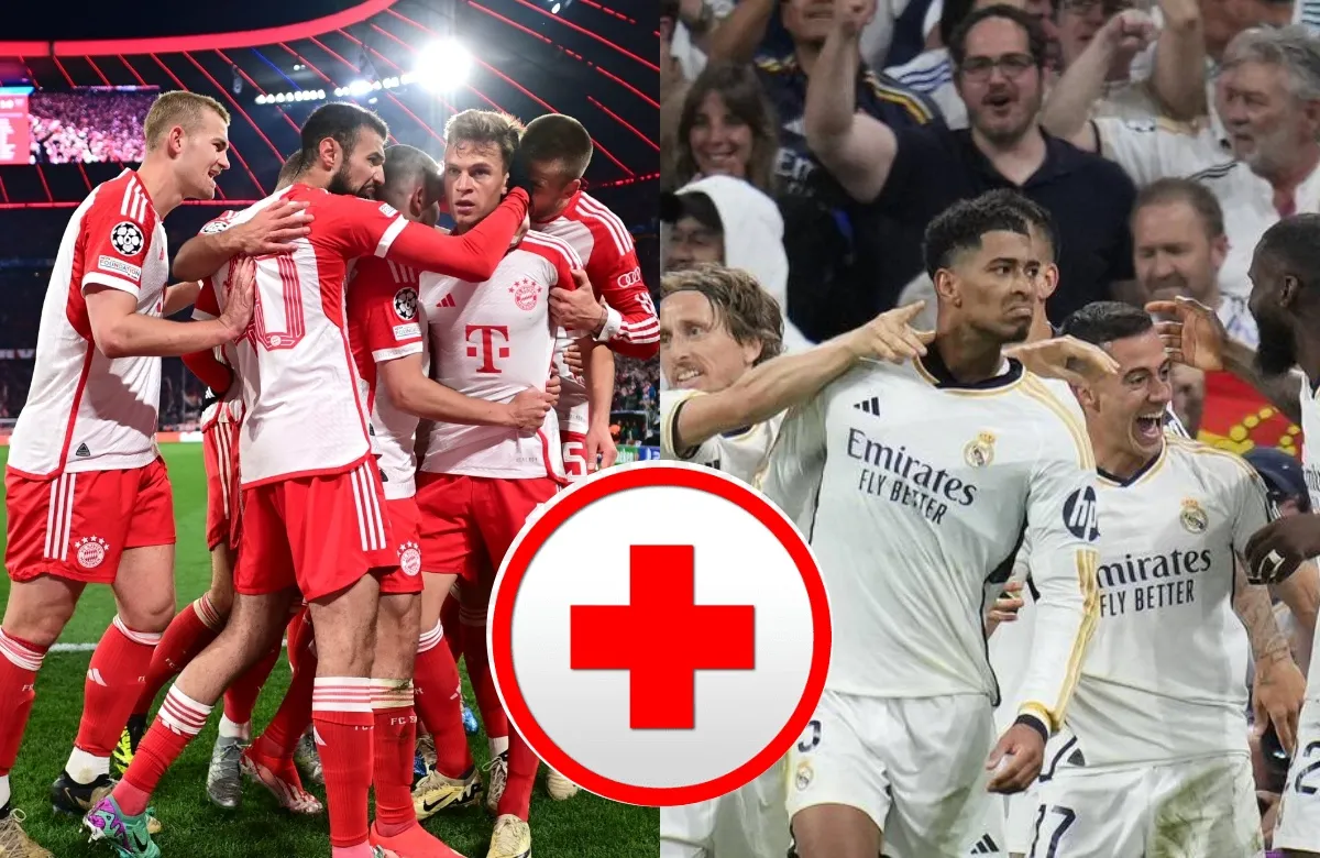 Confirmado: uno de los lesionados llega y el otro se puede perder el Bayern - Real Madrid