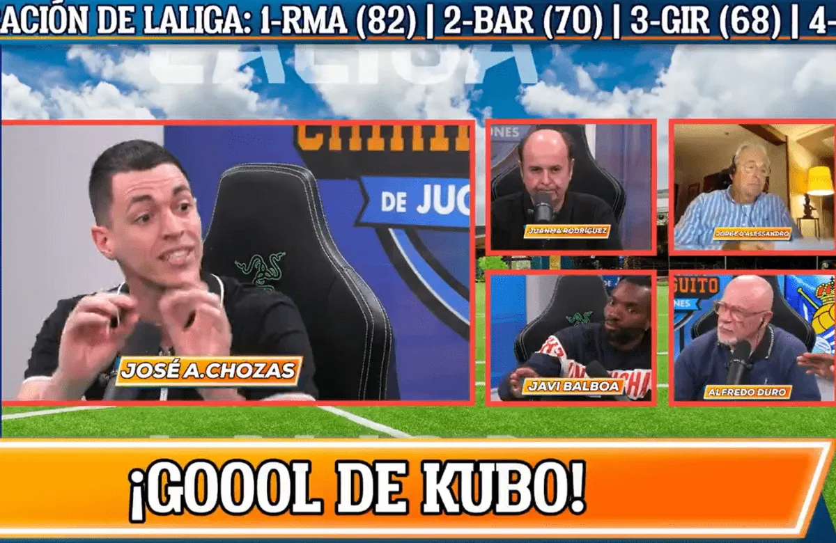 En 'El Chiringuito' reaccionan al gol anulado de la Real Sociedad