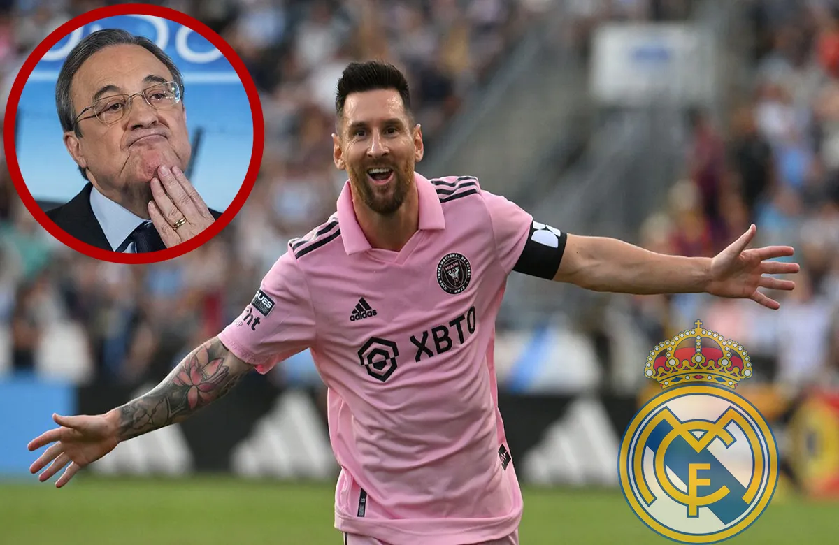 Messi y Florentino Pérez