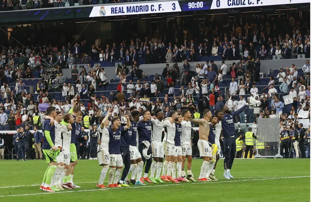 El Real Madrid recibió muchas felicitaciones por su título de Liga