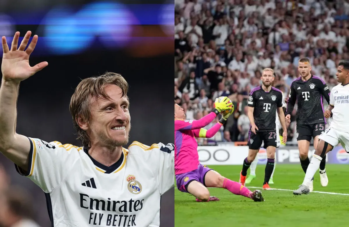Luka Modric, celebrando el reciente pase a la final de la Champions