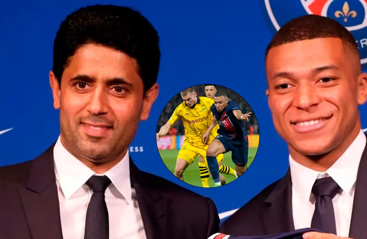 Anuncian lo que pasó entre Mbappé y Al Khelaifi tras caer con el Dortmund: "Es un d..."