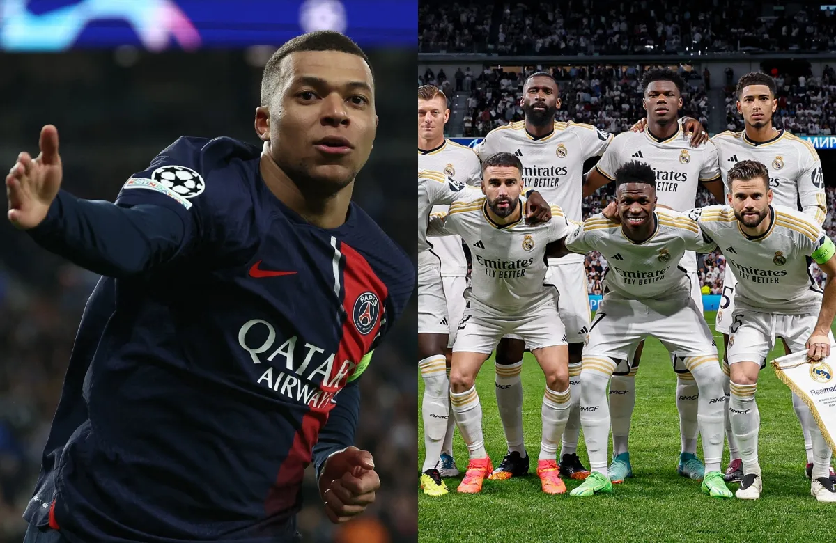 Kylian Mbappé y once del Real Madrid
