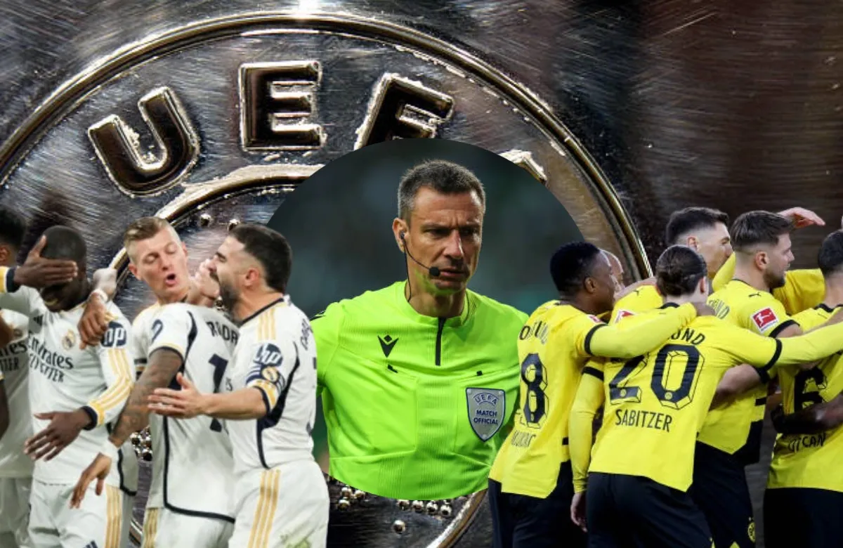 Sorpresa en el Real Madrid: la UEFA anuncia al árbitro de la final ante el Dortmund