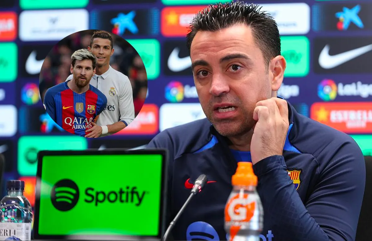 Xavi, retratado tras el nuevo fichaje del Barça y su comparación con Cristiano y Messi: "Ojalá..."