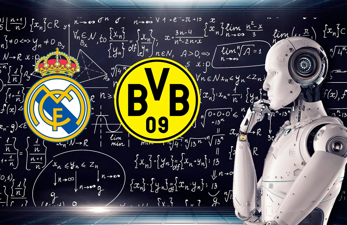 Sorpresa: la Inteligencia Artificial pronostica el ganador del Dortmund - Real Madrid, la final de Champions