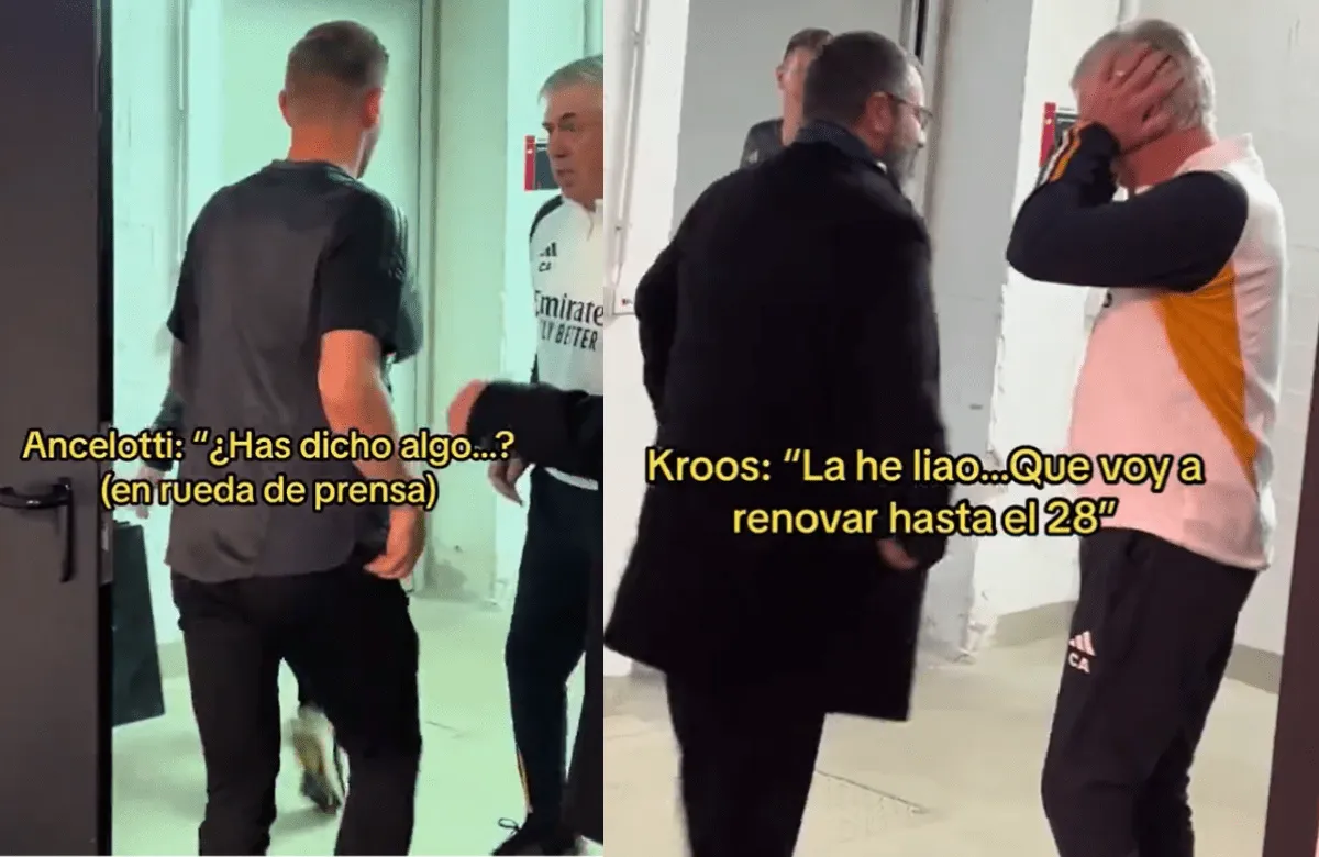 Toni Kroos bromeaba con Carlo Ancelotti