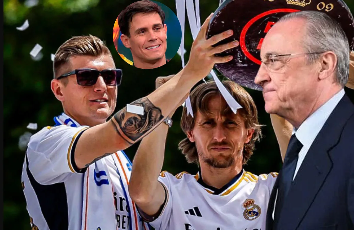Kroos, Modric, Edu Aguirre y Florentino