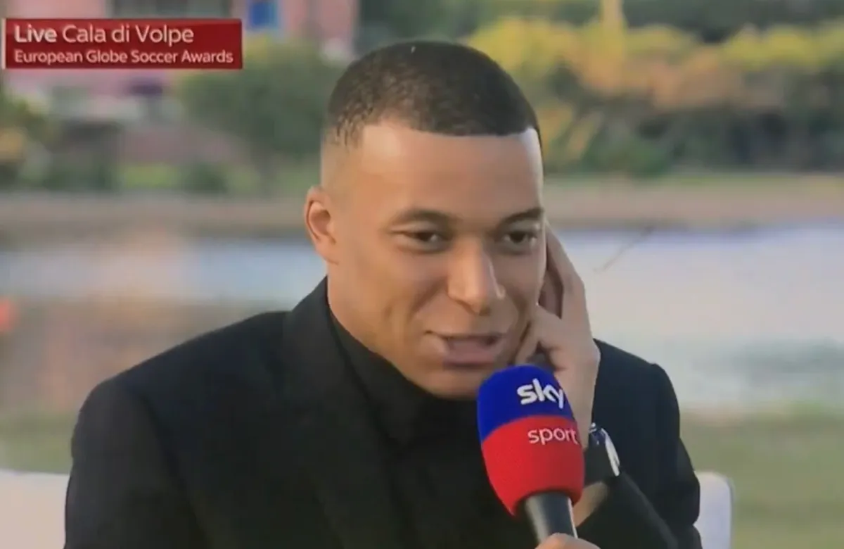 Kylian Mbappé, entrevistado por Sky Sport.