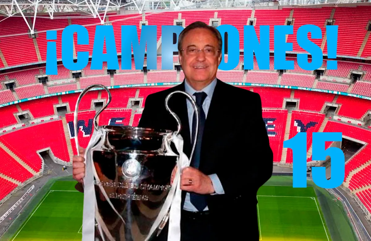 Florentino Pérez ya tiene siete Copas de Europa.