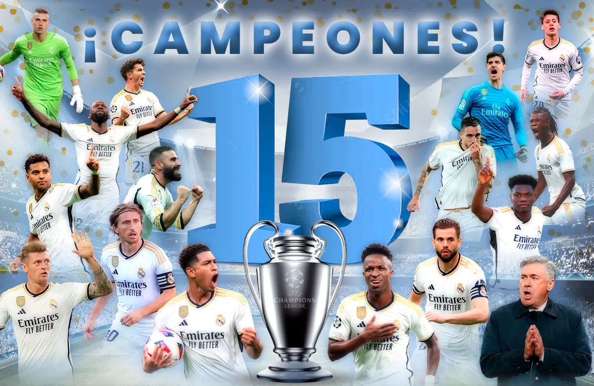 El Real Madrid vuelve a hacer historia: la Decimoquinta es blanca