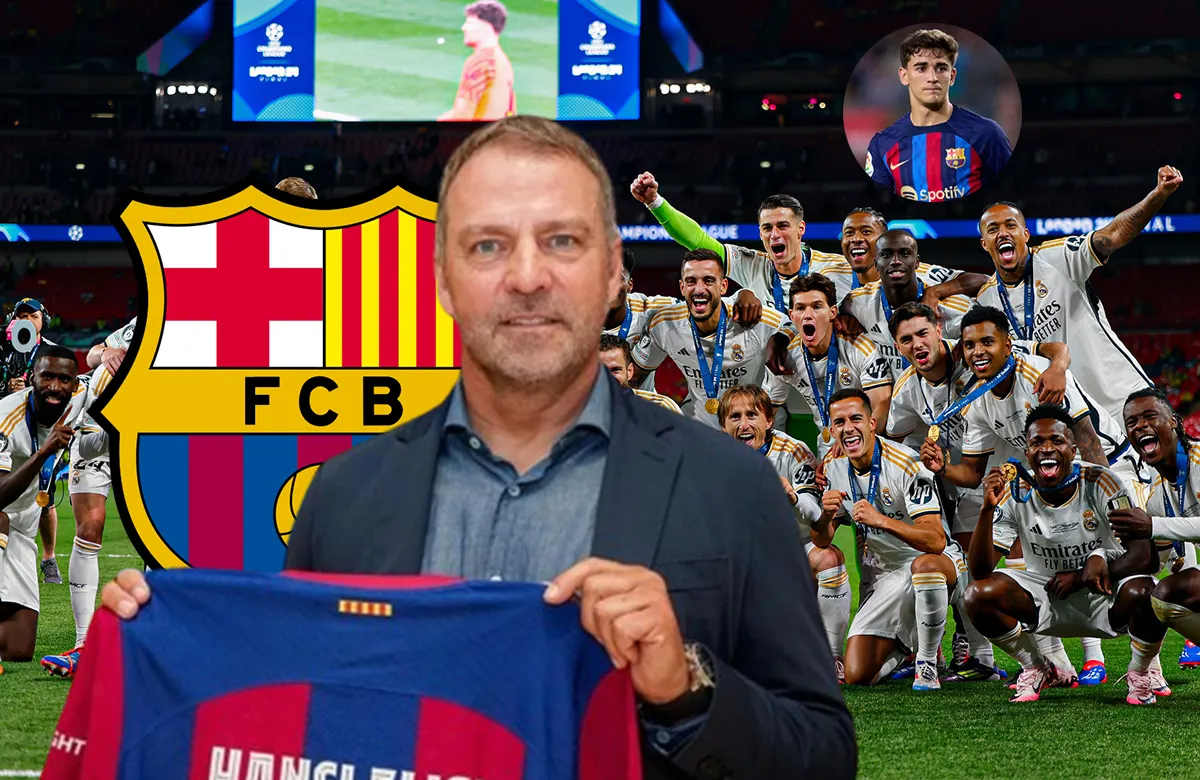 Hansi Flick le pide al Barça cambiar a Gavi por un fichaje del Madrid: Florentino acepta
