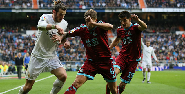 Bale en un partido de esta temporada ante la Real Sociedad