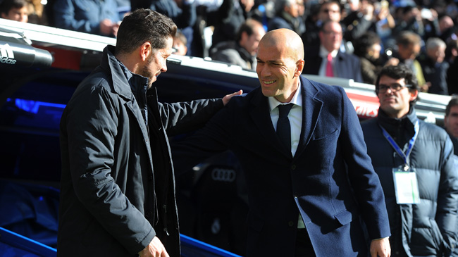 Diego Simeone y Zinedine Zidane