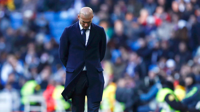 Zinedine Zidane lamenta la derrota