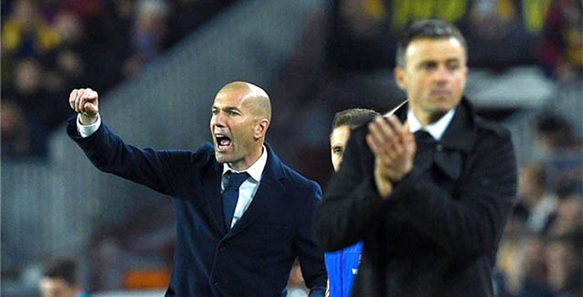 Zidane y Luis Enrique en el Clásico