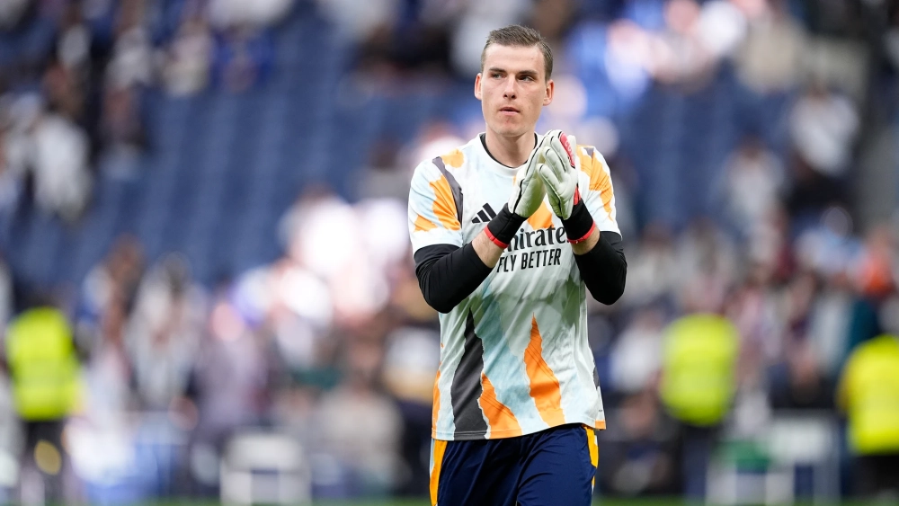 Andriy Lunin durante un partido con el Real Madrid Andriy Lunin durante un partido con el Real Madrid