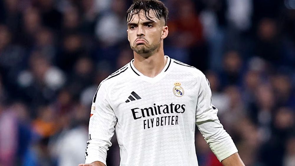 Raúl Asencio durante un partido con el Real Madrid Raúl Asencio durante un partido con el Real Madrid