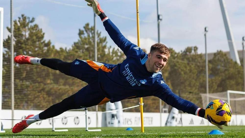 Fran González entrenando con el Real Madrid esta temporada Fran González entrenando con el Real Madrid esta temporada