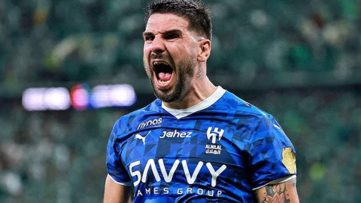 Aleksandar Mitrović celebrando un gol Aleksandar Mitrović celebrando un gol