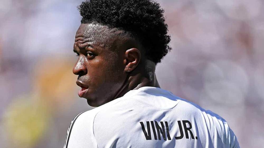 Vinícius Júnior jugando un partido con el Real Madrid. Vinícius Júnior jugando un partido con el Real Madrid.