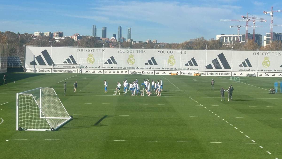 Entrenamiento previo del Real Madrid al partido contra el Olympiacos Entrenamiento previo del Real Madrid al partido contra el Olympiacos
