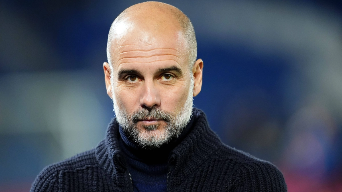 Pep Guardiola durante un partido del Manchester City. Pep Guardiola durante un partido del Manchester City.