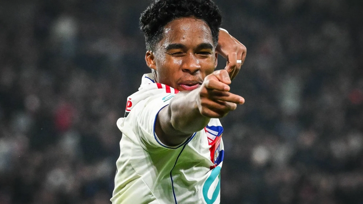 Endrick celebrando su gol con el Olympique de Lyon Endrick celebrando su gol con el Olympique de Lyon