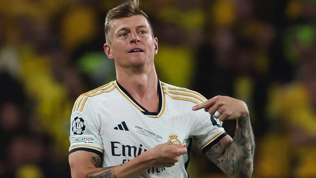 Toni Kroos, en su último partido con el Real Madrid, en la final de la Copa de Europa de 2024. Toni Kroos, en su último partido con el Real Madrid, en la final de la Copa de Europa de 2024.