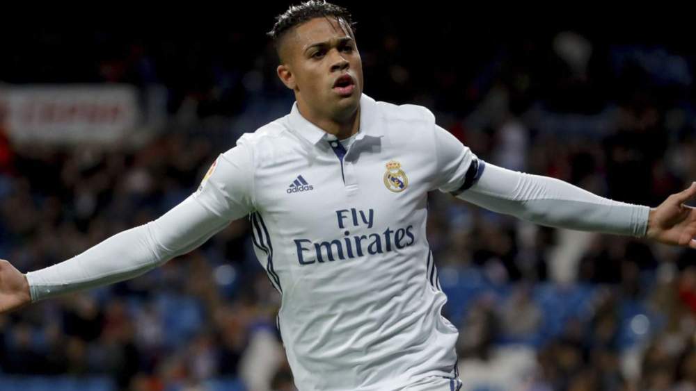 Mariano Díaz, celebrando un gol con el Real Madrid. Mariano Díaz, celebrando un gol con el Real Madrid.