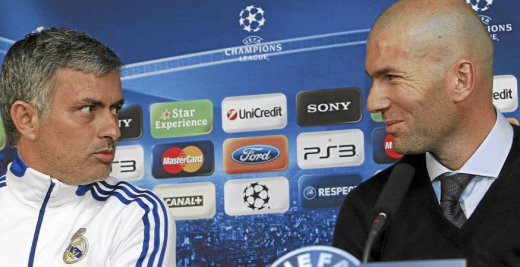 Zidane y Mou sala de prensa