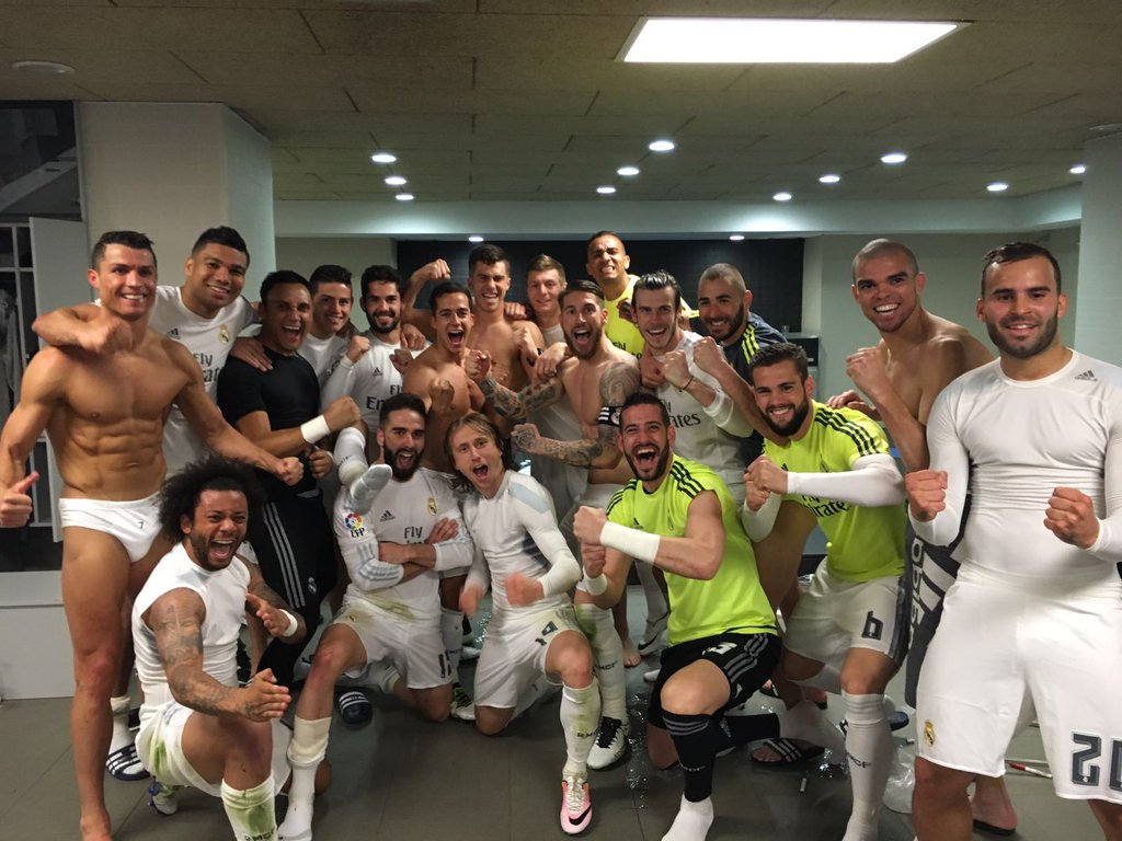 Real Madrid, foto, vestuario, Camp Nou