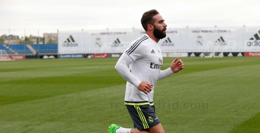 Carvajal, entrenamiento, Real Madrid