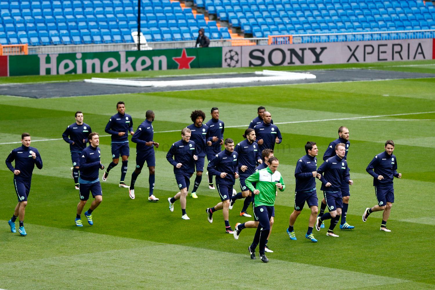 Wolfsburgo, entrenamiento, Santiago Bernabéu