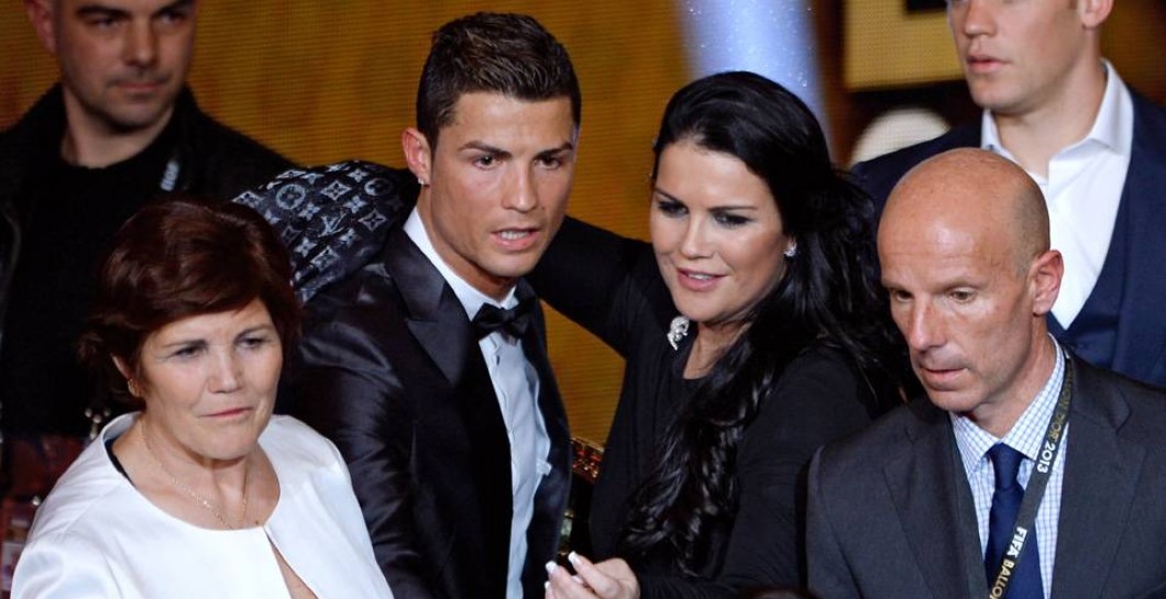 Katia junto a Cristiano Ronaldo