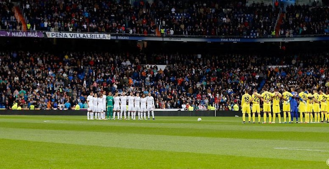 Real Madrid, Villarreal, minuto de silencio