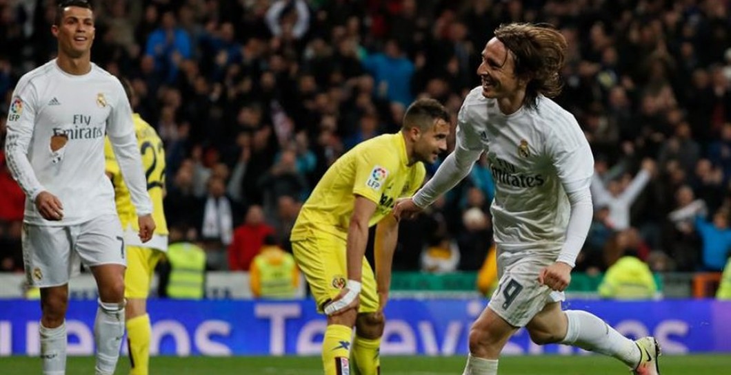 Modric celebró así su gol al Villarreal