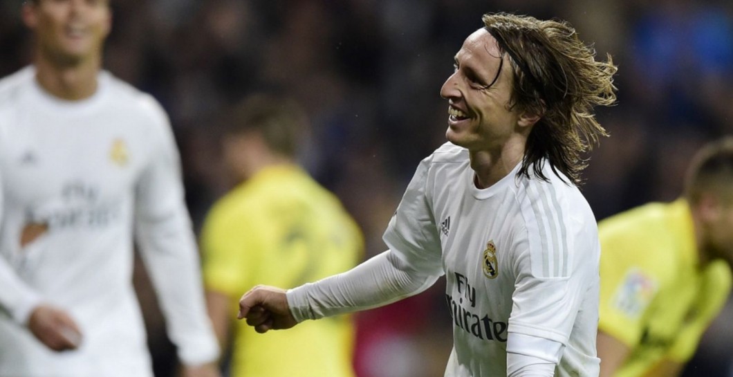 Modric celebra gol contra el Villarreal