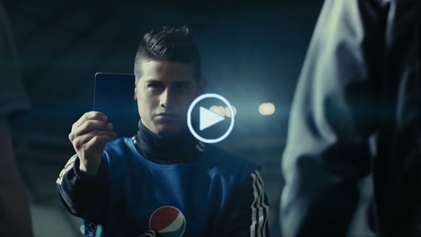 James, spot, Pepsi, video