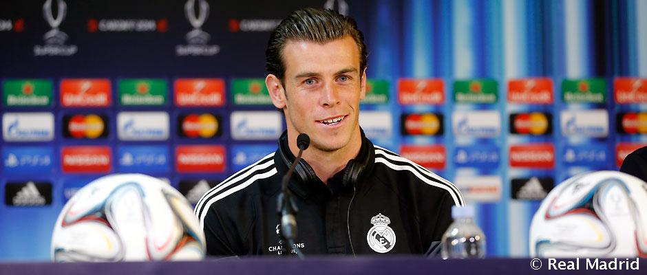 Bale, en rueda de prensa