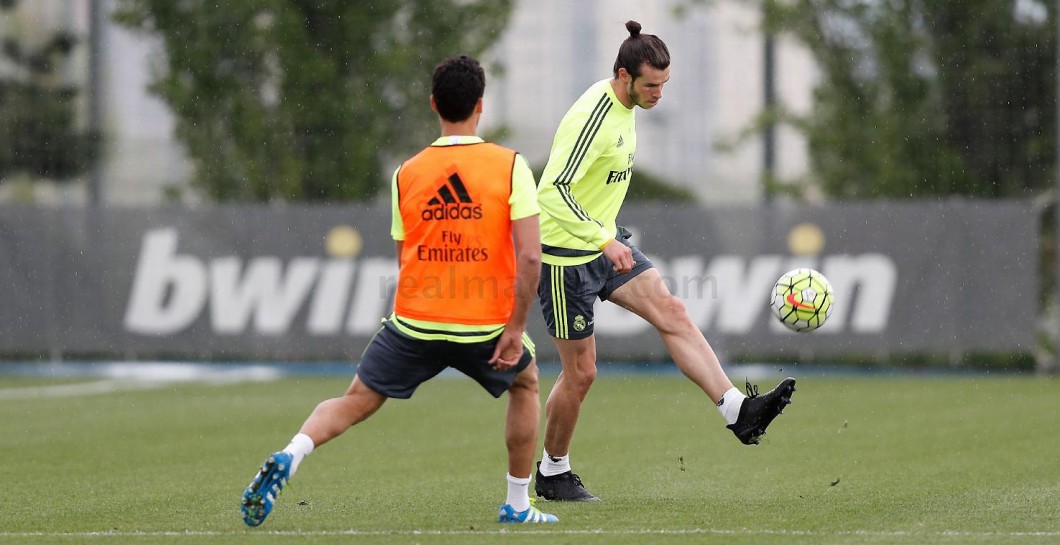 Bale en el entrenamiento realizado este jueves