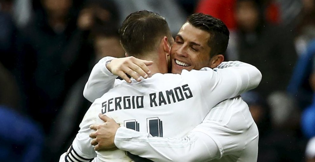 El abrazo de Sergio Ramos a Cristiano Ronaldo