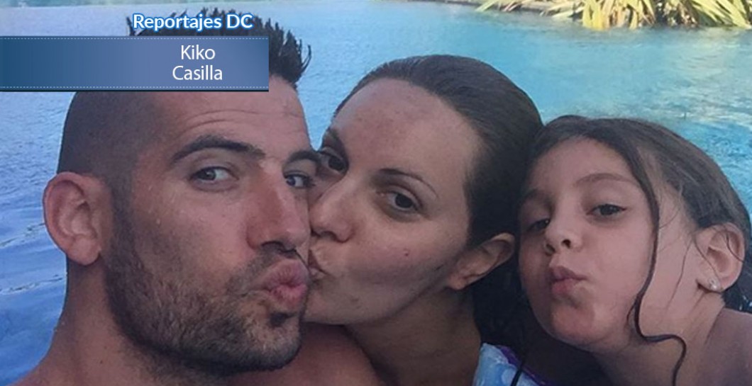 Kiko Casilla junto a su mujer y su hija
