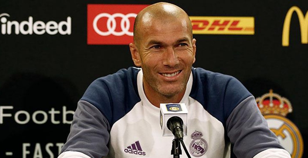 Zidane en su rueda de prensa en Nueva York