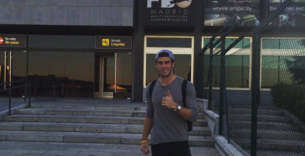 Bale aterrizó en Madrid este viernes