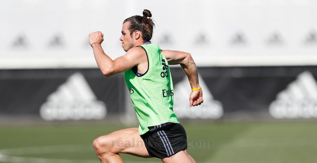 Bale entrena en Valdebebas durante el pasado fin de semana