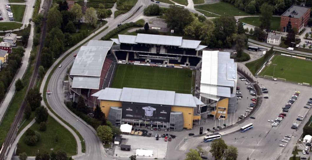 Vista aérea del Lerkendal Stadion